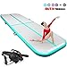FBSPORT 8inches/4 inches Thickness Air Inflatable Track Mat,26ft/23ft/20ft/17ft/13ft/10ft Inflatable Track air mat for Gymnastics Training/Home Use/Cheerleading/Yoga/Water with Electric Pump