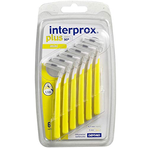 Interprox Purple Inter-dental Brushes, Maxi Pack of 6 (3x6 pack), Not Powered, For Gums, Teeth, Implants, Crowns, Braces, ISO Certified