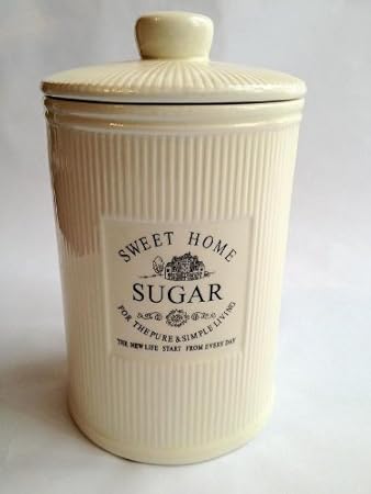 DRULINE Vintage Landhaus Küche Deko Dose Zuckerdose Vorratsdose Antik