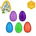 Totem World 5 Jumbo 10-Inch Easter Egg in Assorted Colors - The Perfect Size For Holding Toys, Candy Bars, And Stuffed Animals - Easy To Open, Tough To Break - Great As Party Favors And Easter Basket