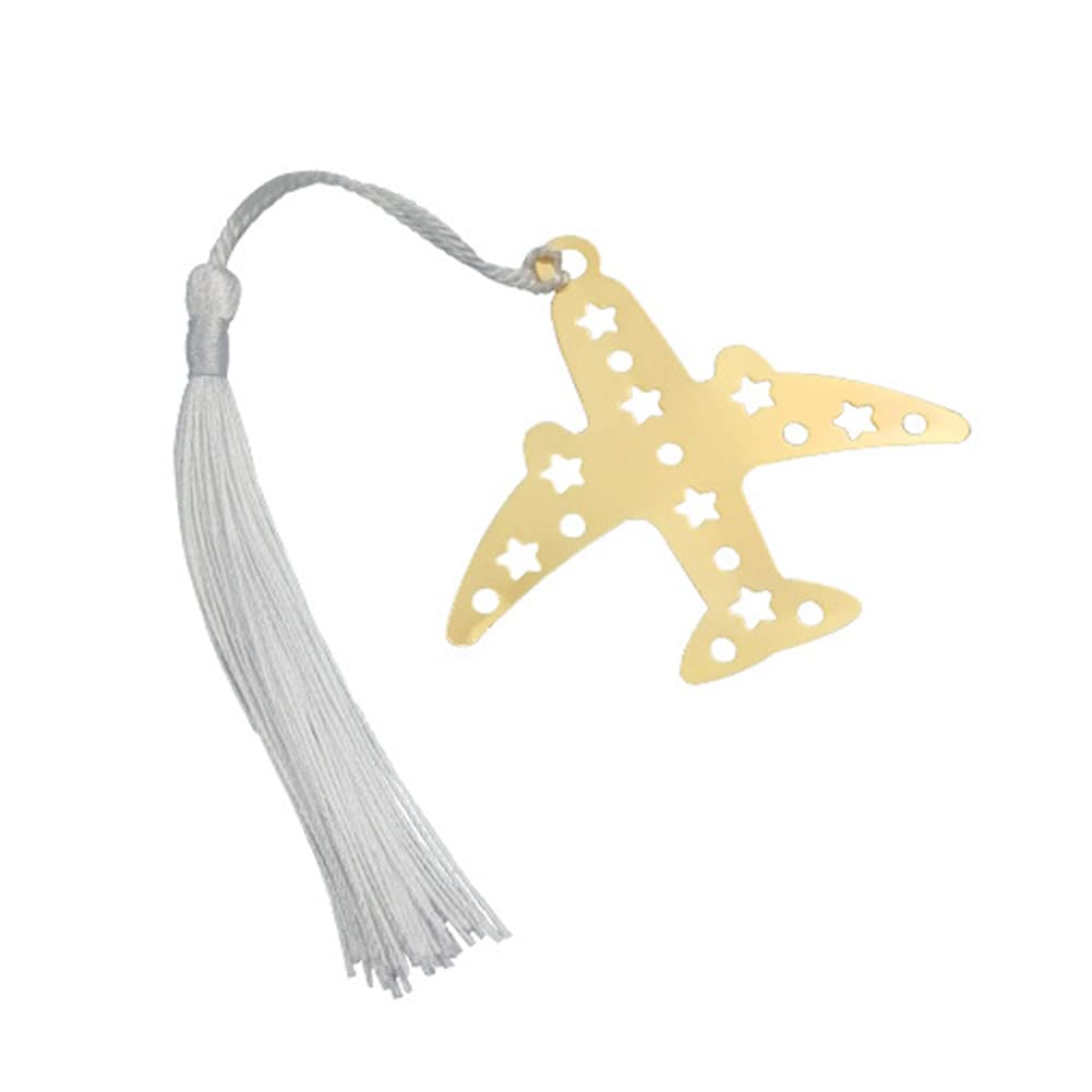 ARFUKA Bookmark Airplane Pandent Bookmarks Cute Pendant Reading Bookmarks Page Marker Book Marker Gift for Students Teachers Reading