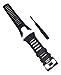 Replacement Strap for Suunto Ambit 1 2 2R 2S - Premium Waterproof Watch Band 24mm - Screwdriver Included (Black)