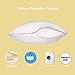 CirclesHome Pillow Protectors 2 Pack King Zippered - 100% Cotton Breathable Pillowcases - Protects Pillows from Dirt, Dust and Debri (King - Set of 2 - 20x36)