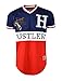 SCREENSHOTBRAND-758 Mens Hipster Hip-Hop Premium Tees - Side Zipper Longline Fashion Jersey T-Shirt Hustlers - Red - Xlarge