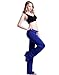HDE Womens Stretchy Loose Yoga Gym Sports Athletic Drawstring Lounge Pants (Blue, XX-Large)