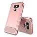 LG G6 Case,SKYLMW Impact Resistant Shock-Absorption Case,Dual Layer Armor Full-Body Protective Case for LG G6 Rose Gold