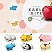Kalolary 6 Pack Cute Animals Cable Bites, Various Animal Cable Chompers Cable Chewers Cable Accessories Phone Cables Protects for Apple iPhone, Including Tiger/Pig / Polar Bear/Shark / Panda/Cat