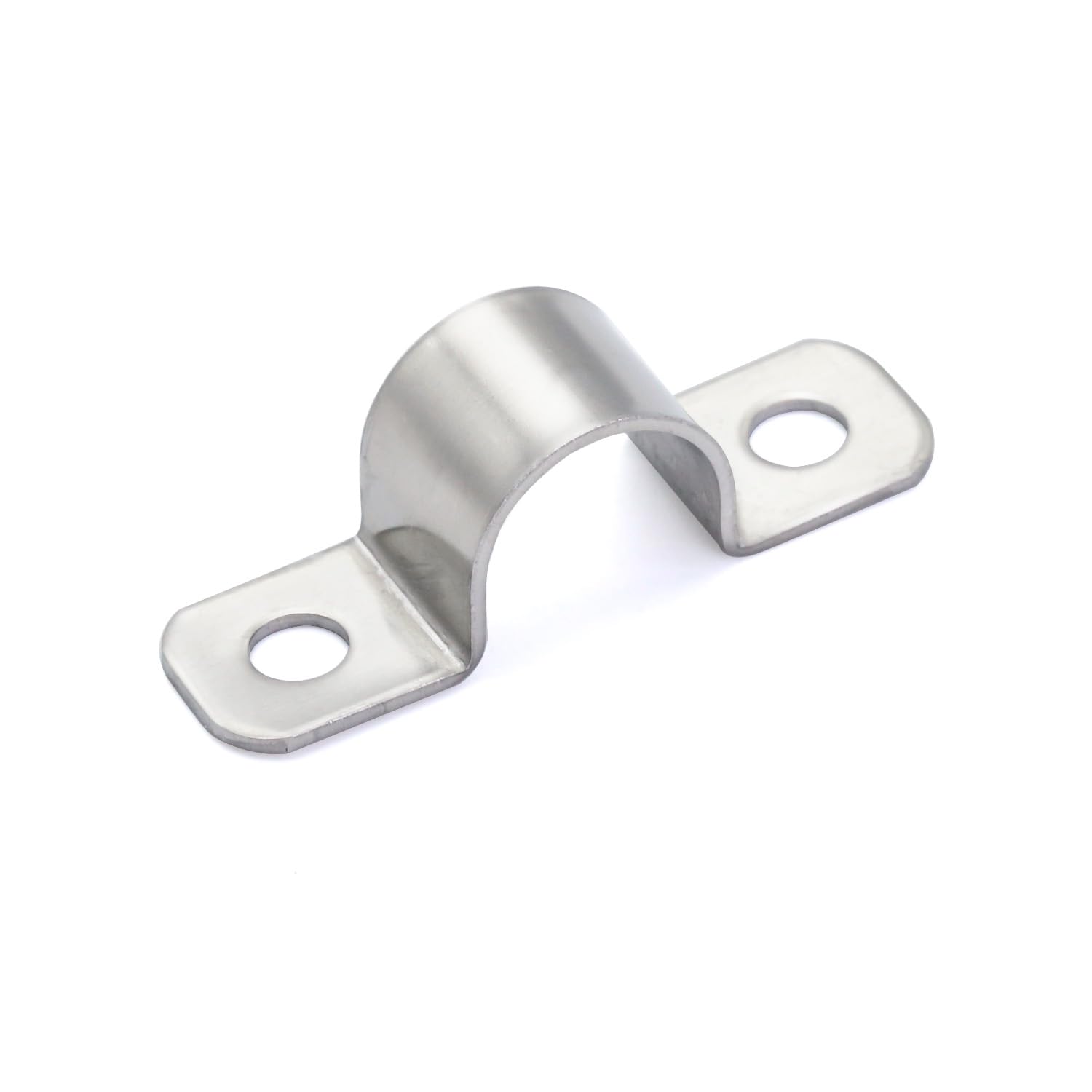 FamlTol 20 Pcs Cable Clips 304 Stainless Steel Wire Mesh Clips Mini Size Pipe Clamp for Outdoor Barbed Wire and Cable Fixing Ø 10 mm
