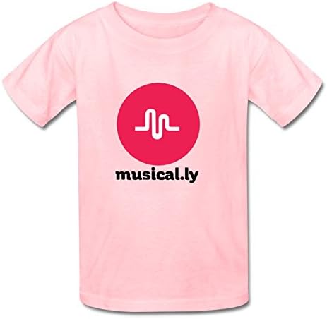 Justfly Little Boys Girls Musical Cotton Short-Sleeve Crew Neck T-shirt XL Pink