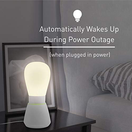 SecurityMan Baby Night Light for Kids, Use as Portable Table Nursery Lamp or as Bedside Flashlight - Adjustable Warm White/Cool White, 2 Level Brightness Control, & Quick Touch On/Off