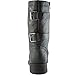 DailyShoes Women's Military Lace Up Buckle Combat Boots Mid Knee High Exclusive Credit Card Pocket, Twlight Black, 6 B(M)