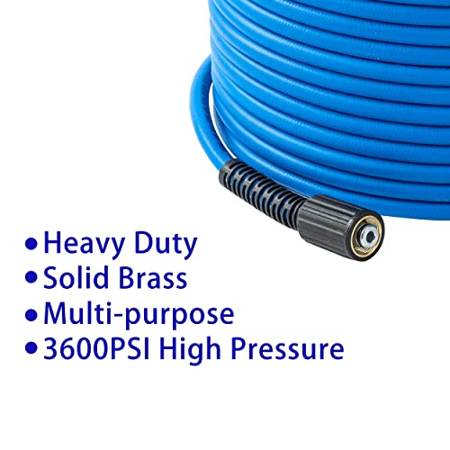 FIXFANS Pressure Washer Hose 1/4" X 50 FT High Power Washer Extension