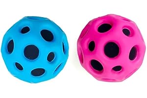 SIHUAN 2pcs Space Ball, Super High Bouncing Space Ball, Pop Bouncing Ball Helps Improve Hand-Eye Coordination, Which Used by Athletes as a Sports Training Ball, A Great Sensory Ball