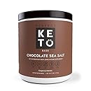 Perfect Keto Base Exogenous Ketone Supplement - Beta-Hydroxybutyrate (BHB) Salts Developed to Burn Fat, Increase Energy and Kickstart Ketosis. Chocolate Sea Salt Flavor (211g)
