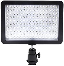 LAMZIX 160 LED Video Light Panel with Shoe Adapter for Canon, Nikon, Olympus, Pentax DSLR and Camcorders