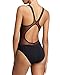 JL Pretty Black Sexy Mesh One Piece Swimsuit Female Swimming Suits for Women L