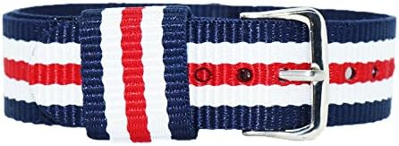 NATO Nylon Premium Ballistic Straps Canvas Straps with Stainless Steel Buckle(18mm,20mm,22mm）