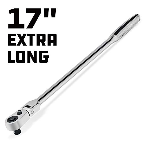 Powerbuilt 649955 Pro Tech 1/2inch Drive x 17inch Long Reach Ratchet