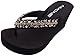 AIMONE-Appoline Wedge Flip Flop Sandals for Women Black Platform Sparkle Flip Flops Ladies Dressy Shoes