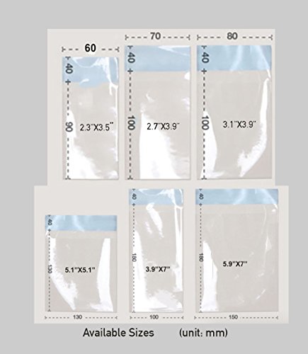 100 PCS Crystal Clear Self Adhesive Seal OPP Poly Envelope Bags for Packing Bakery, Cookie, Candy, Soap, Candles - Various Sizes AV - (2.3" X 3.5")