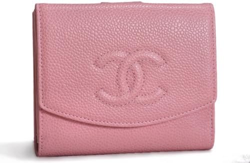 Amazon Chanel シャネル 折財布 Wホック キャビアスキン ピンク 並行輸入品 Chanel 財布