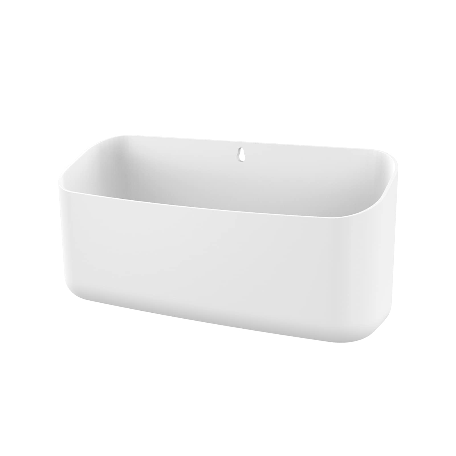 MoKo Magnetic Dry Erase Marker Holder, Widen Magnetic Marker Pen Storage for School Supplies, Whiteboard, Refrigerator, Locker, Laundry Storage Basket Lint Holder Bin for Dryer, Washing Machine, White