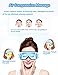 REAK Eye Massager Eye Mask with Heating, Vibration and Air Pressure Temple Massager Headache Therapy Machine, Foldable Rechargeable and 5 Working Modes for Vision Care Eyestrain Stress Relief etc.