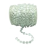 Maggift Crystal-like Beads by the Roll Acrylic Beads Roll for Wedding 99FT