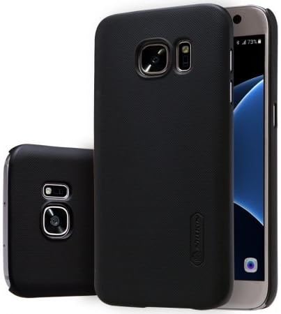 YCNEX Battery Replacement Back Door Housing Adhesive Panel for Samsung Galaxy S7 Edge - (Black)