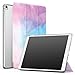MoKo Case for iPad Pro 10.5 - Slim Lightweight Smart Shell Stand Cover with Translucent Frosted Back Protector for Apple iPad Pro 10.5 Inch 2017 Released Tablet, Water Color (Auto Wake / Sleep)