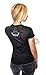 Harley-Davidson Womens Moxie Live To Ride Burnout Black Short Sleeve V-Neck (Large)