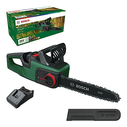 Bosch Home and Garden Bosch Akku-Kettensäge AdvancedChain 36V-35-40 (zum Schneiden durch härtestes Hartholz; 36-Volt-System; Kettengeschwindigkeit: 14