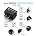 Travelholic Universal Power Adapter Dual USB Ports Travel Gift for Men Women with Storage Case