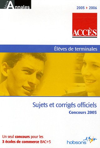 ACCÈS, annales du concours 2005