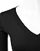 JJ Perfection Simple V-Neck Long Sleeve Pullover Essential Casual Soft Knit Fitted Sweaters for Womens Clothes with Plus Size