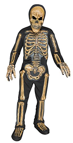 Fun World Realistic Skelebones Costume, Medium 8 - 10, Multicolor