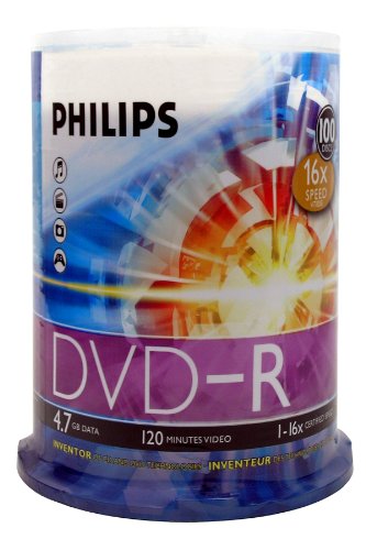 HOODM4S6B00F-PHILIPS-DM4S6B00F-17-47GB-16x-DVD-Rs-100-ct-Cake-Box-Spindle