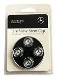 Genuine Mercedes-Benz VALVE STEM CAPS, BLUE LAUREL WREATH BQ 6 40 8131