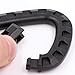LeBeila Plastic Carabiner Clips - 2 Polymer D-Ring Keychain Tactical Backpack Quickdraw