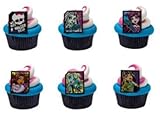 Monster High Cupcake Rings Party of 24