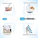 Water Coloring Brush Pens, Set of 6 Watercolor Painting Brushes Pen for Water Soluble Colored Pencils, Water Color Markers, Powdered Pigment Watercolor, Back to School Art Supplies (Blue)