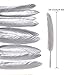 50pcs Gold & Silver Feathers 4-6 inch Natural Feather for a Variety of Crafts and Apparel (Silver）