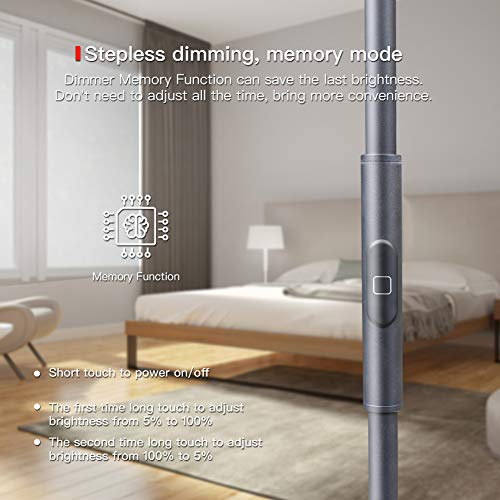 5 Torchiere+TECKIN+Dimmable+Compatible+Offices+Black