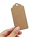 Brown Hang Tags, 200PCS Segarty Gift Tags with 393 Feet Twine String and Rectangle Blank Kraft Paper with Holes, Vintage for Handmade Christmas Thank You Birthday Father's Day Gift Tag