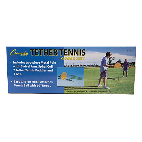 Champion Sports TTGAME Tetherball Tennis Swingball Outdoor Lawn Game