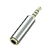 Josi Minea 2.5mm Male to 3.5mm Female Audio Adapter Premium Quality Converter Headphone Earphone Headset 3 Ring Jack - Stereo or Mono