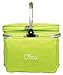 Deco Foldable Insulated Picnic Basket, w Plates, Glasses & Flatware - Keeps Food Cold or Warm for Hours - Full Sized Set Folds Down to 5 Inches