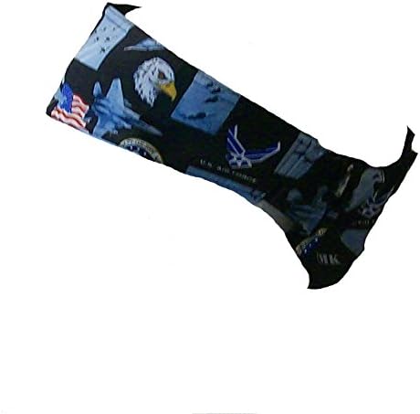 HW Airforce Head Wrap ELASTIC BACK Doo Rag Biker skull cap back No Velcro