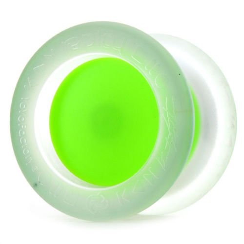 Replay Pro Clear and Neon Green Yo Yo From YOYOFactory Gentry Stein Signature Edition