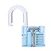 Acrylic Transparent Practice Padlocks With Plastic Lock Beam,Cutaway Crystal Pin Tumbler Keyed Padlock, Lock Picking Practice Tools for Locksmith,Locksmith Beginner(Unlocking Lock Pick Tool Excluded)